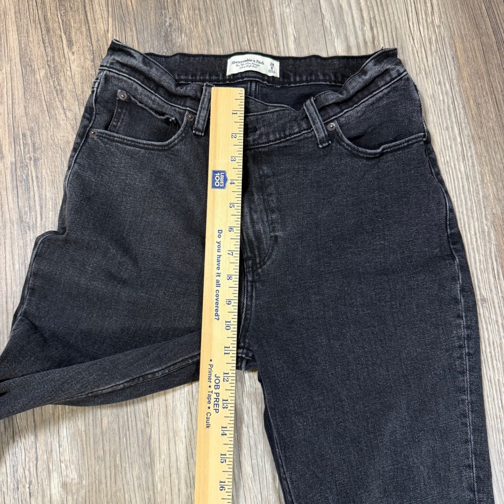 Abercrombie & Fitch The 90s Slim Straight Ultra High Rise Crossover Jeans 28/6 - Picture 4 of 8